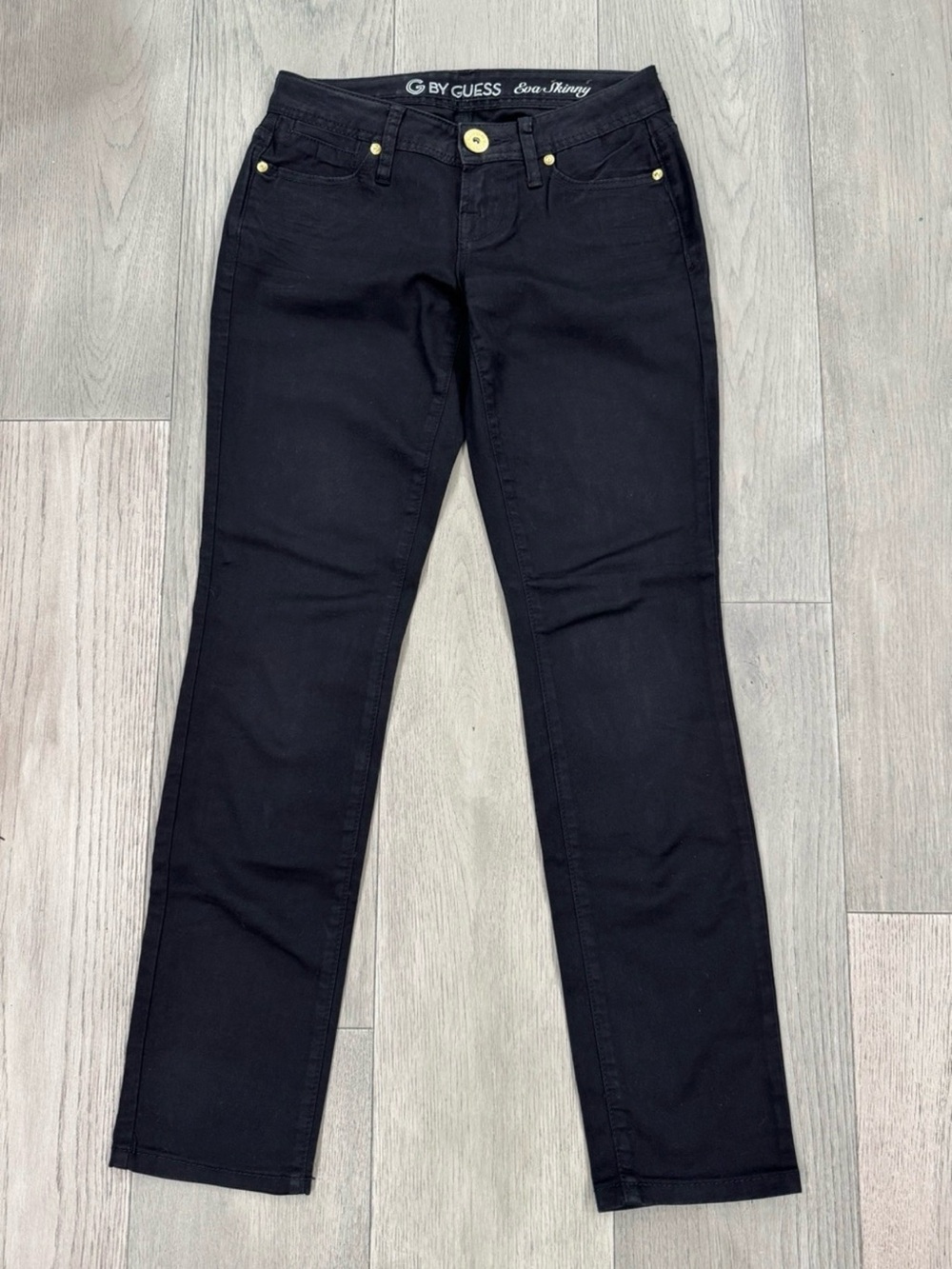 G by Guess Black Skinny Jeans with Gold Hardware